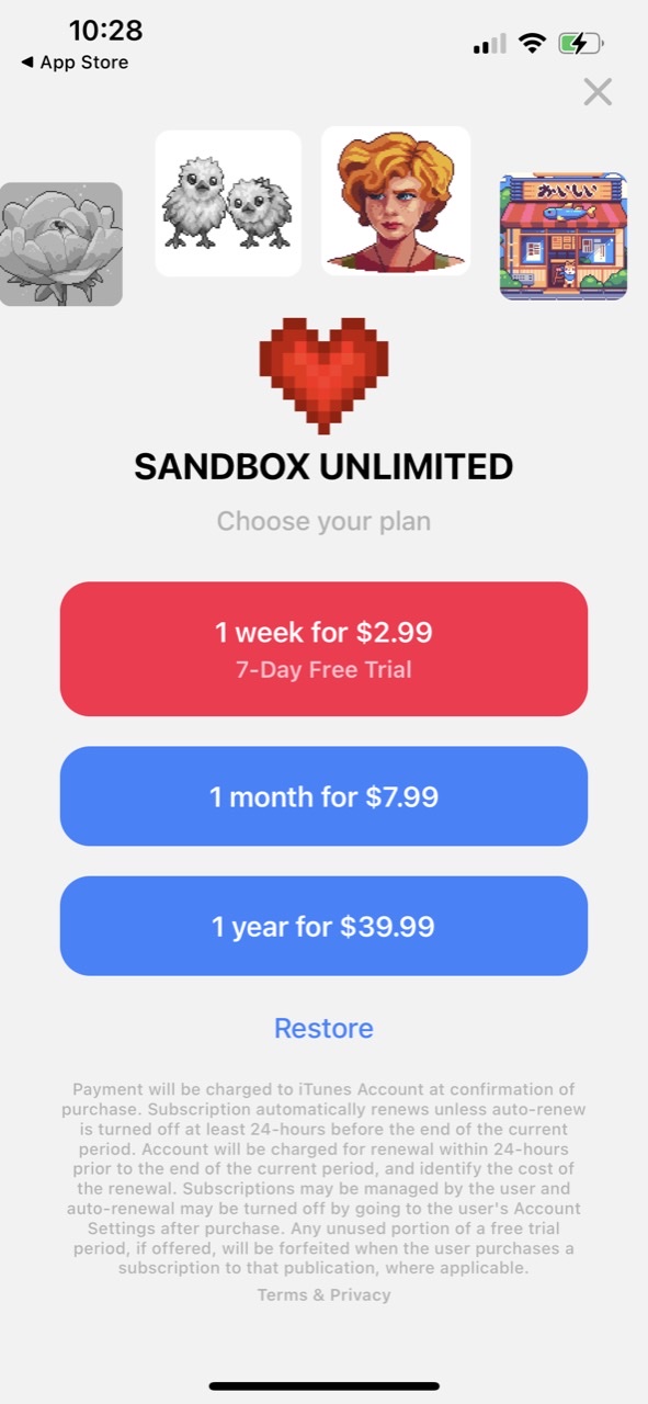 Sandbox - Pixel Art Coloring