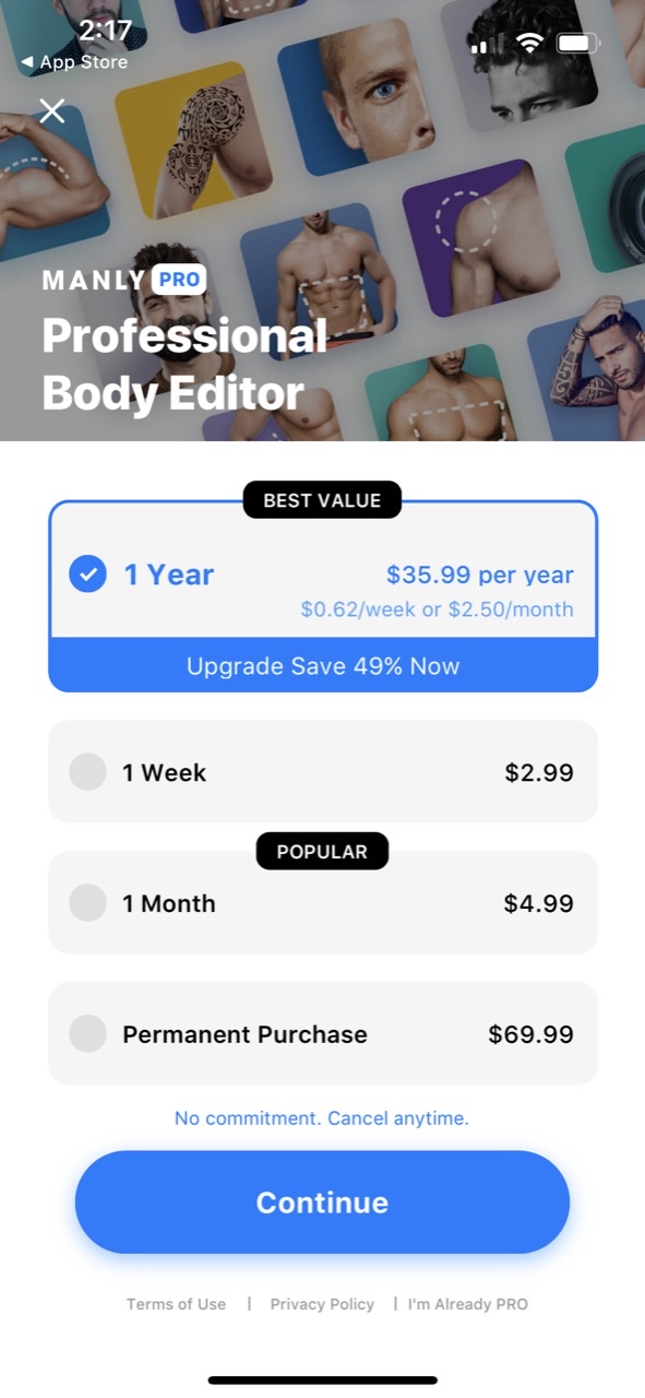 Manly- Best AI Body Editor