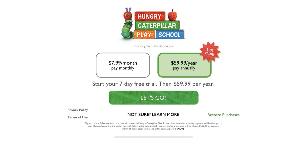 Hungry Caterpillar Play School