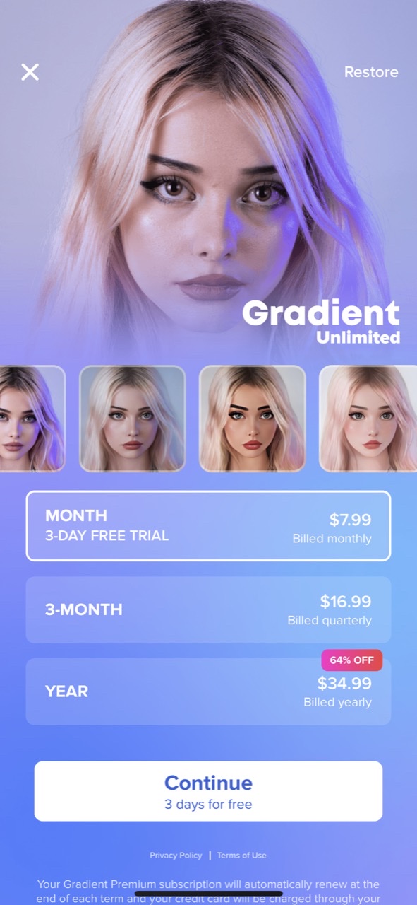Gradient: Celebrity Look Like