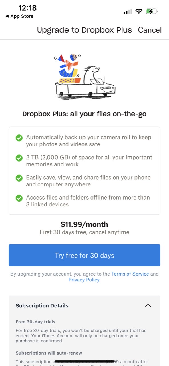 Dropbox: Files & Photo Storage