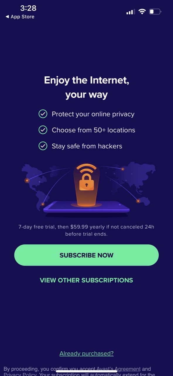 Avast Secureline VPN Proxy