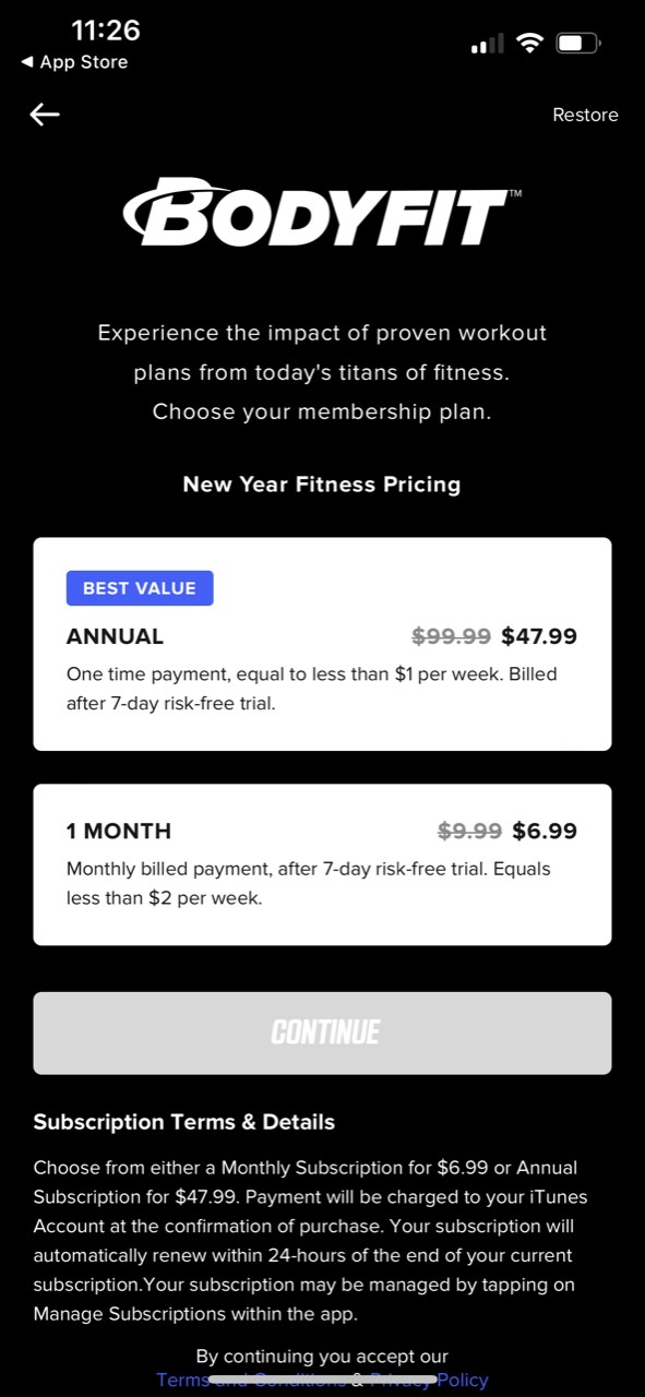 BodyFit Fitness Training Coach