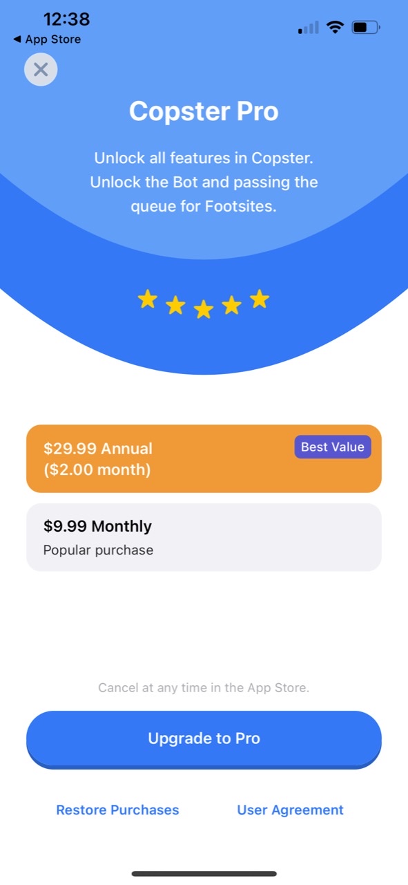 Copster - Bot and AutoFill
