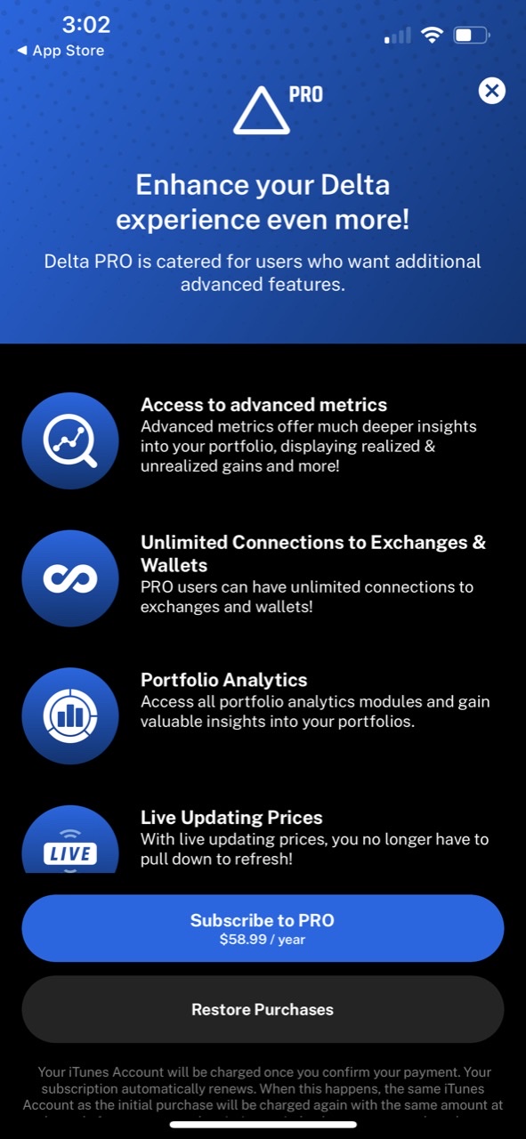 Delta Investment Tracker