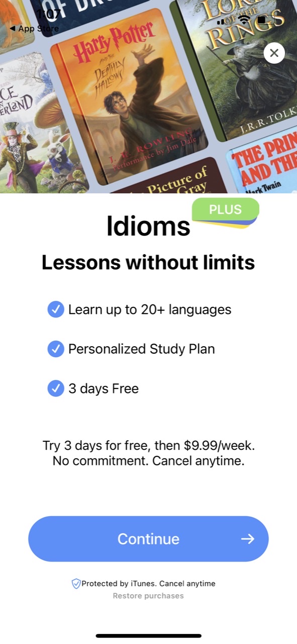English language: Learn & Play
