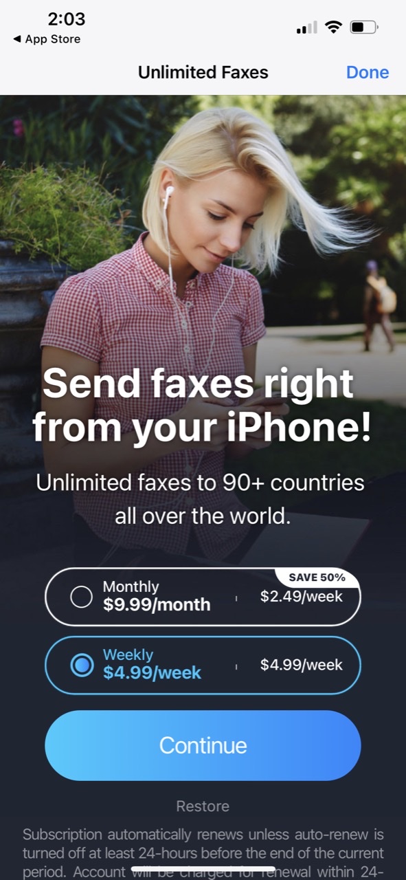 FaxFree: Send Fax From iPhone