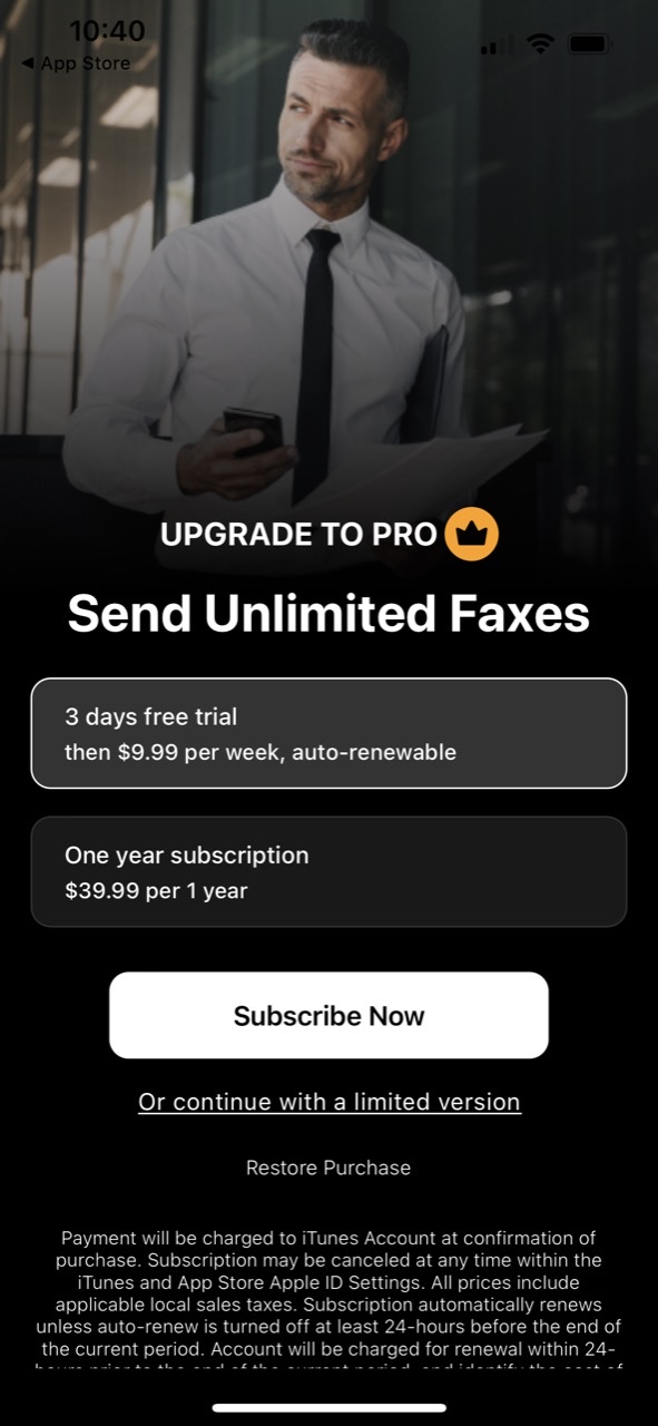 FaxMe: Fax from iPhone & iPad