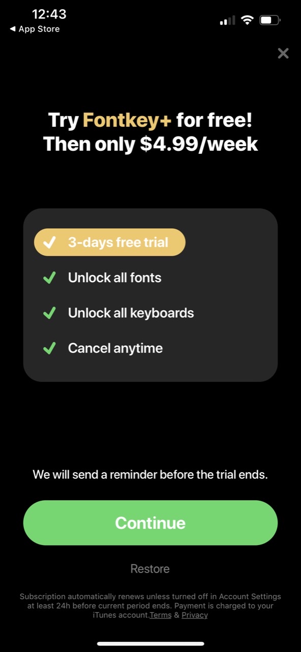 Fontkey - Fonts Keyboard Emoji