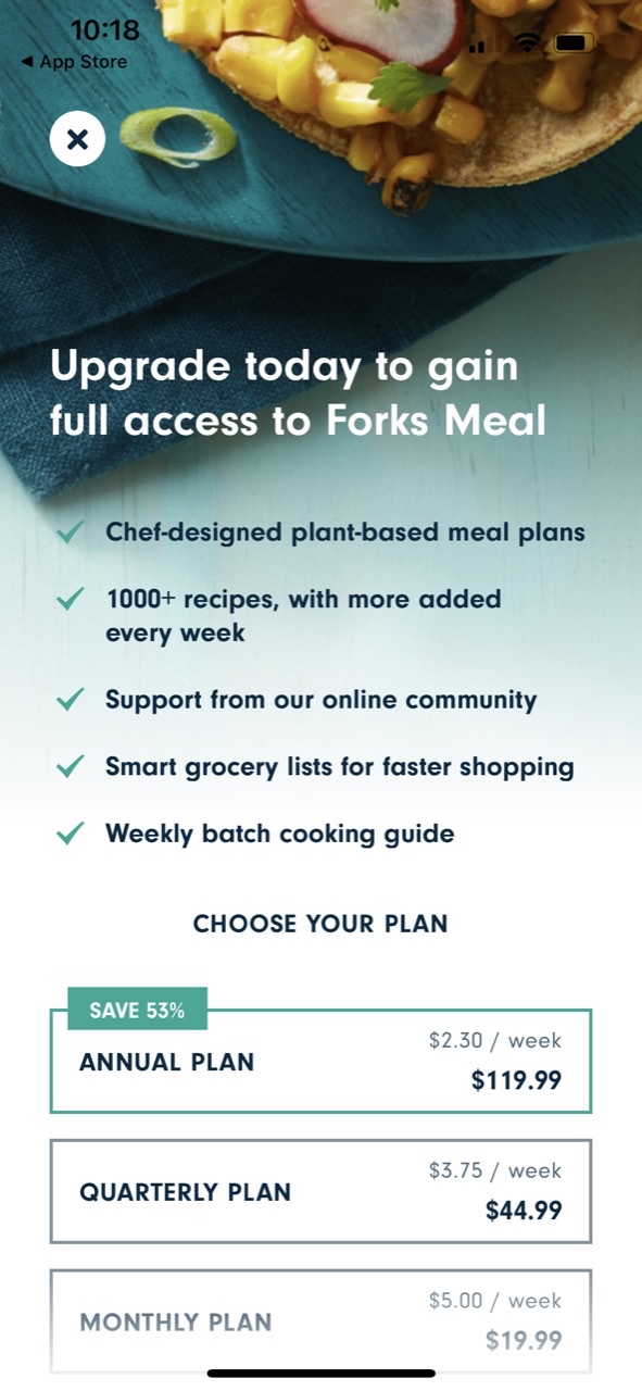 Forks Meal Planner