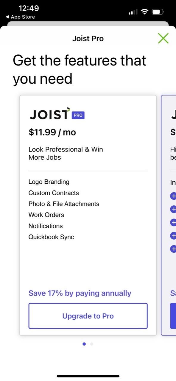 Joist App for Contractors