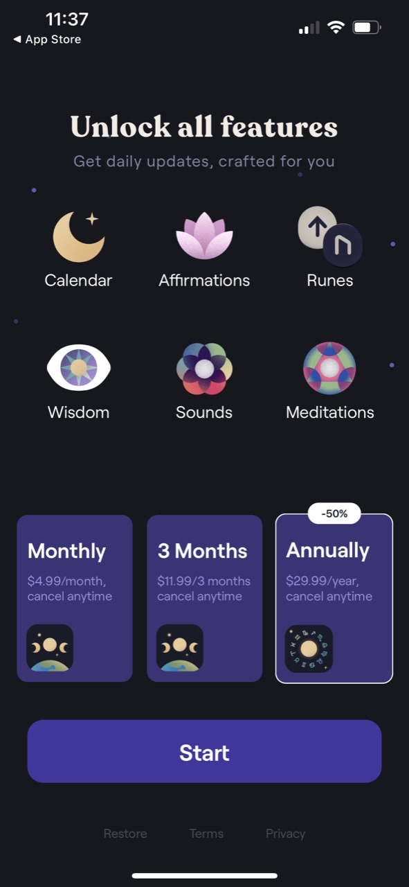 Moonly: Moon Phases & Calendar