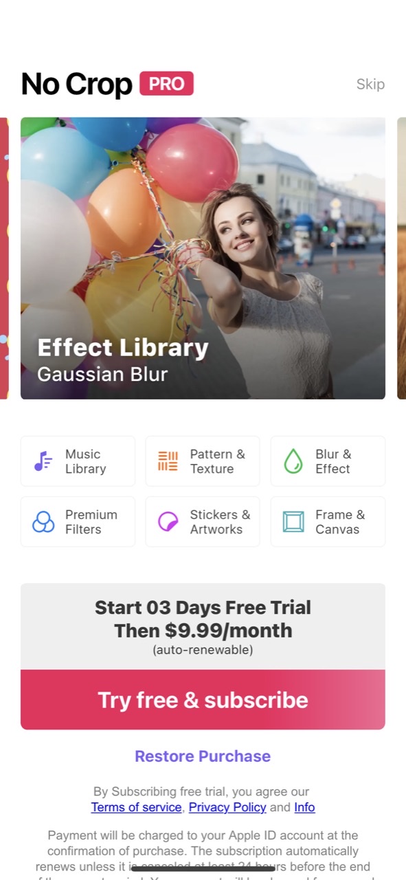 No Crop – Video & Pictures Fit