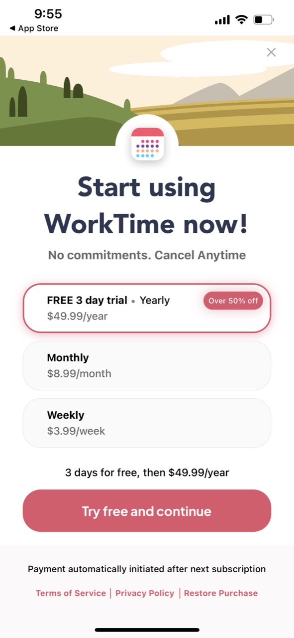 WorkTime: Shift Work Calendar