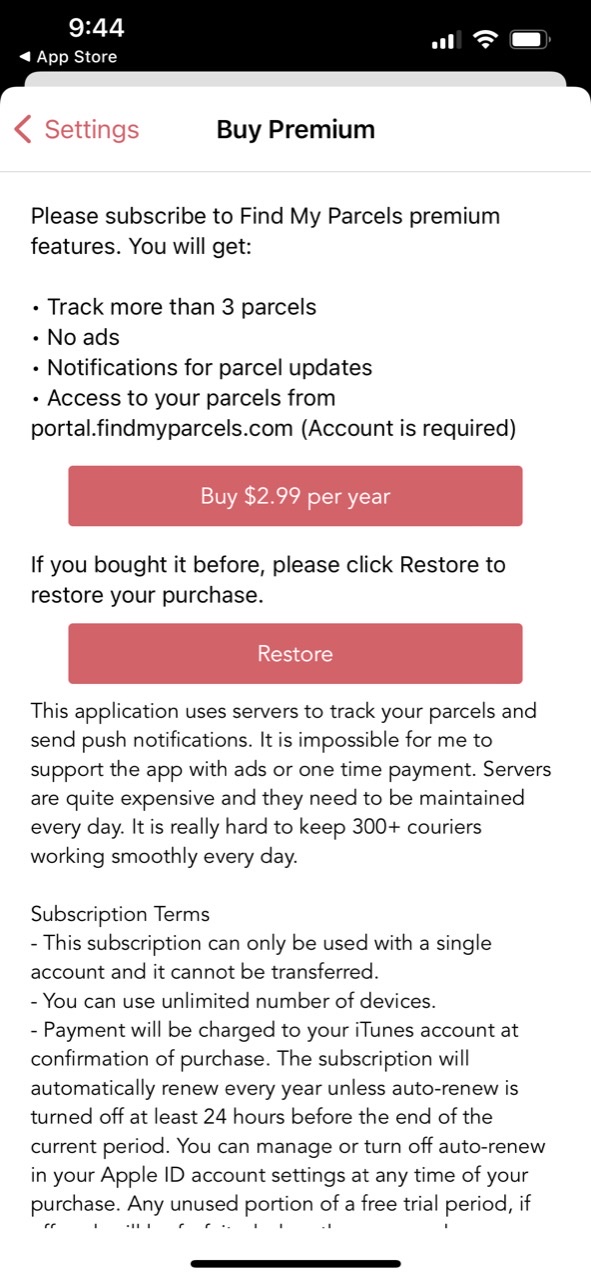 Find My Parcels