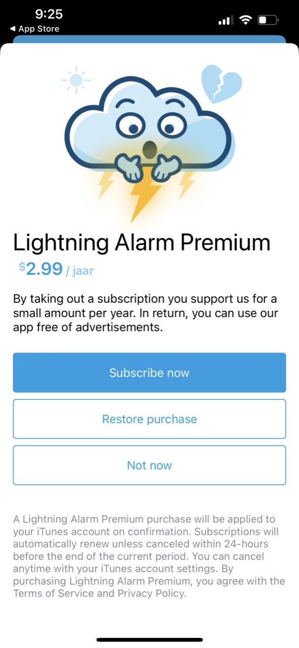 Lightning Alarm