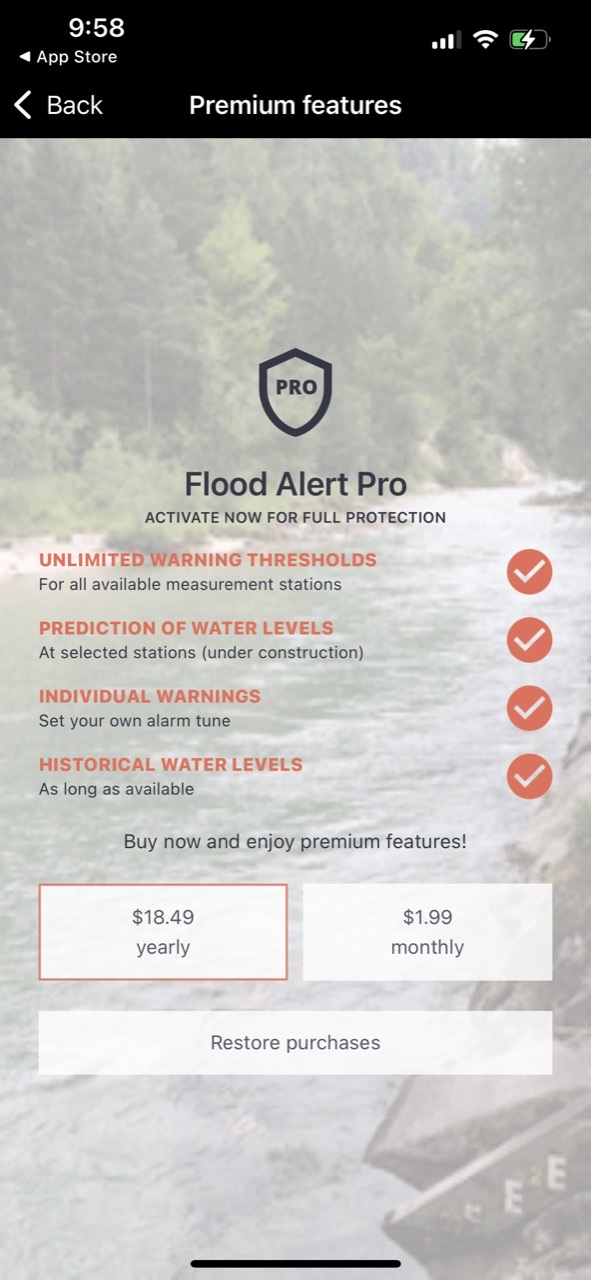 PegelAlarm: Flood & Rain alert