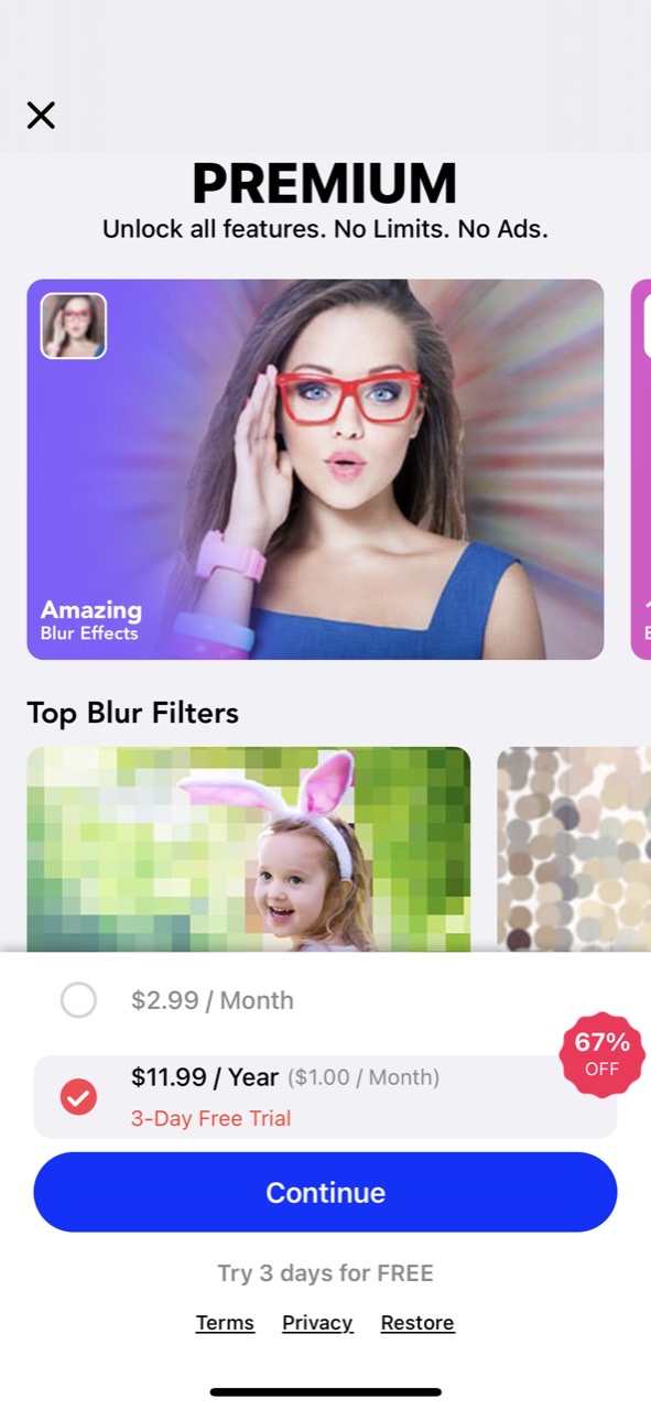 Blur Photo Effect Background
