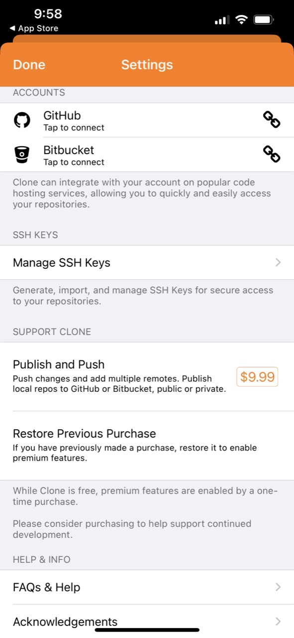 Clone - Git client advanced