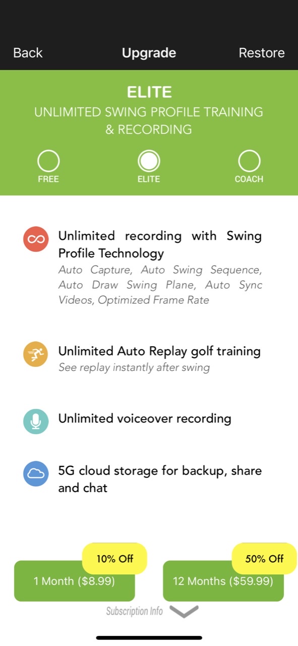 Swing Profile Golf Analyzer