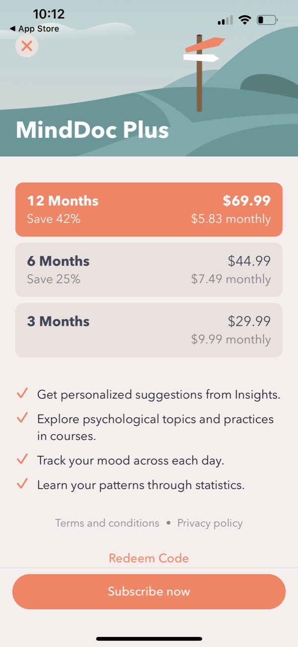 MindDoc: Mental Health Support