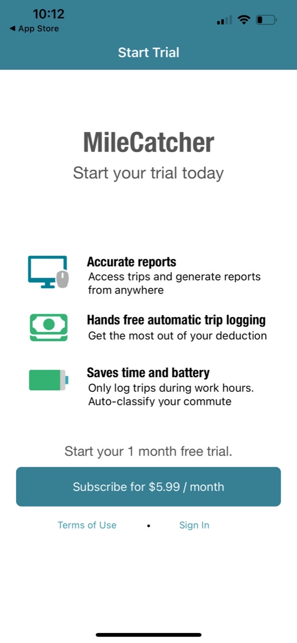 MileCatcher Mileage Tracker