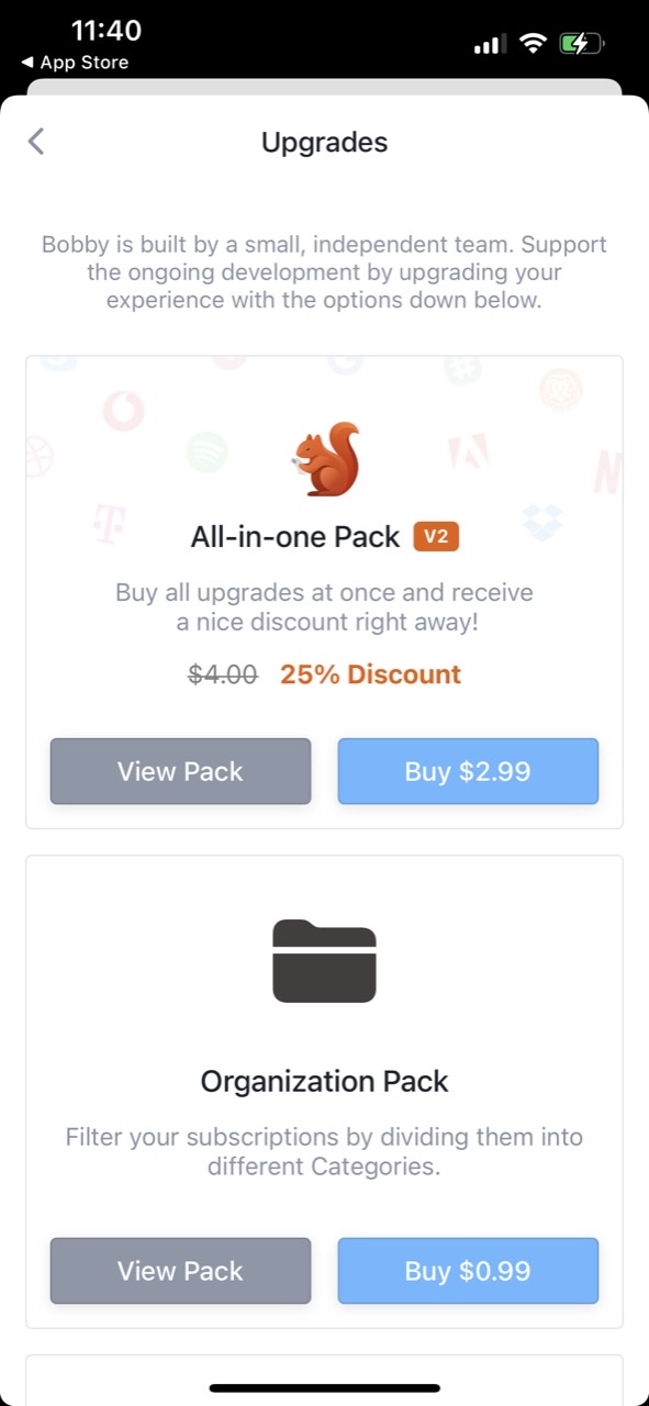 Bobby - Track subscriptions