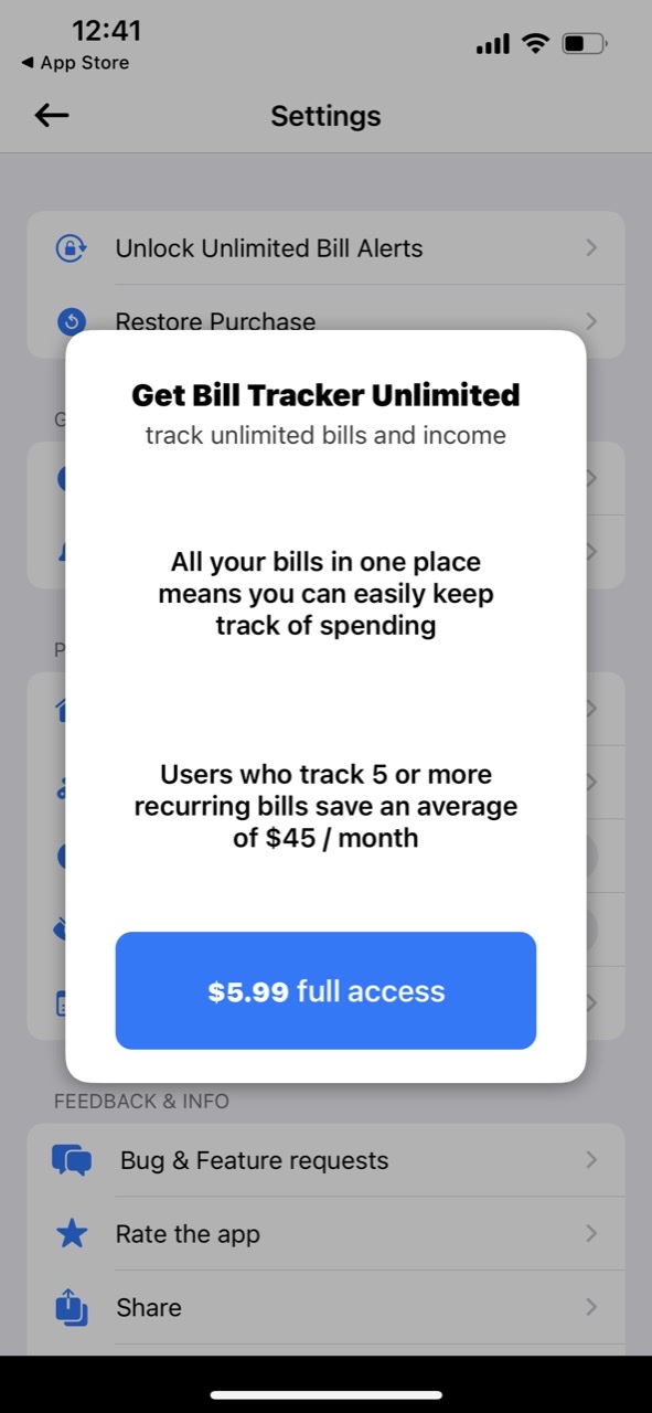 Bill Tracker Pro