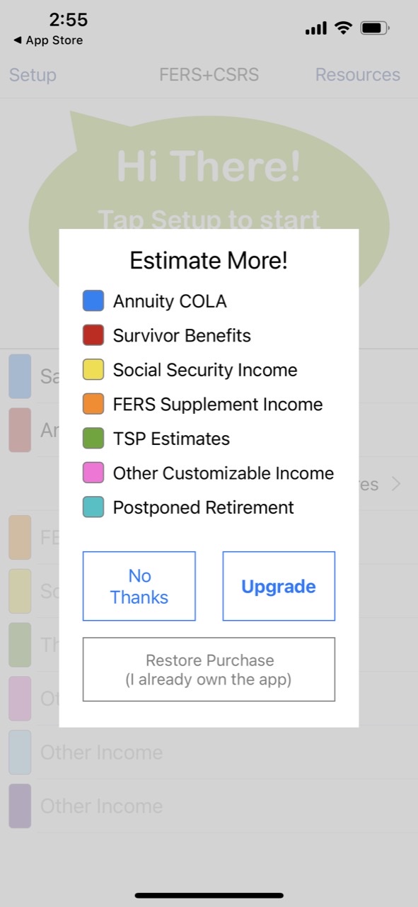 FERS+CSRS Retirement Estimator