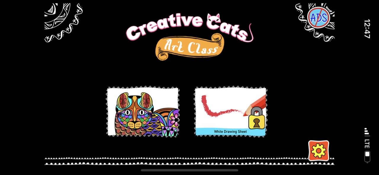 Creative Cats Art Class-Stress Relieving Coloring Books for Adults FREE