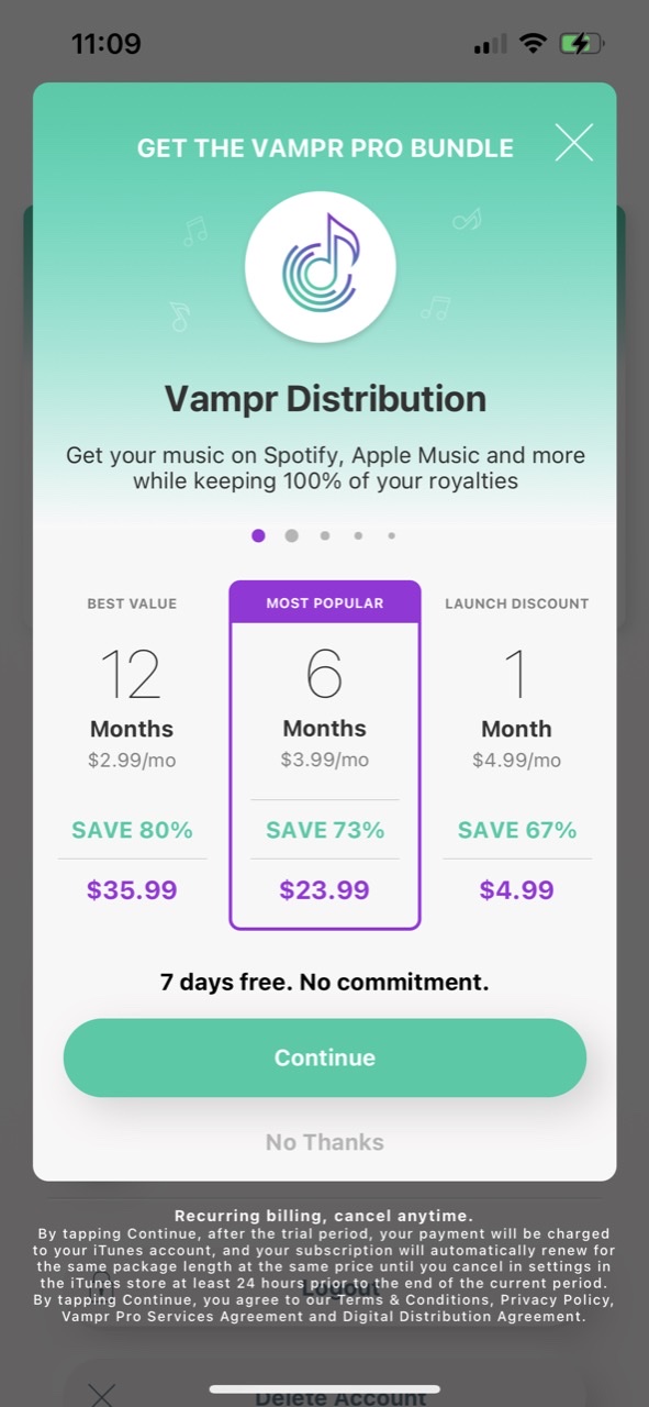Vampr - Find Artists & Gigs