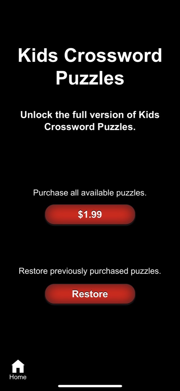 Kids Crossword Puzzles