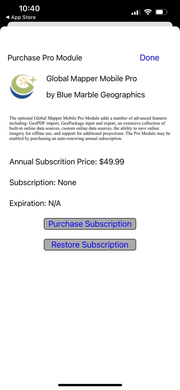 Global Mapper Mobile