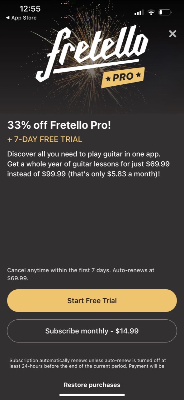 Fretello Guitar Lessons