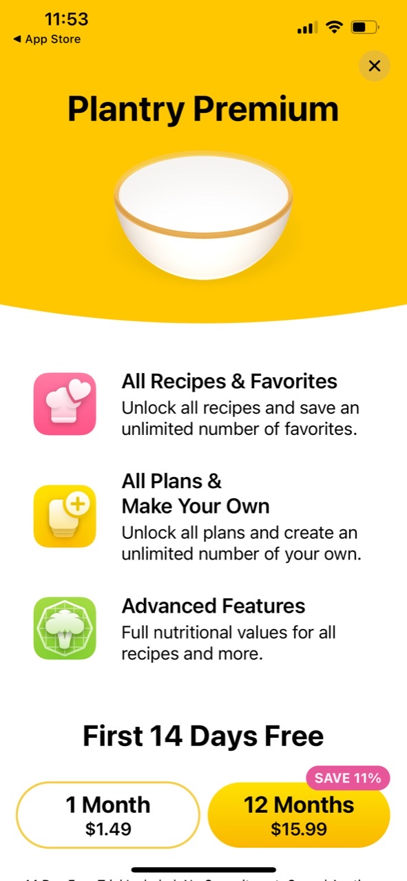 Plantry: Meal Plans & Recipes