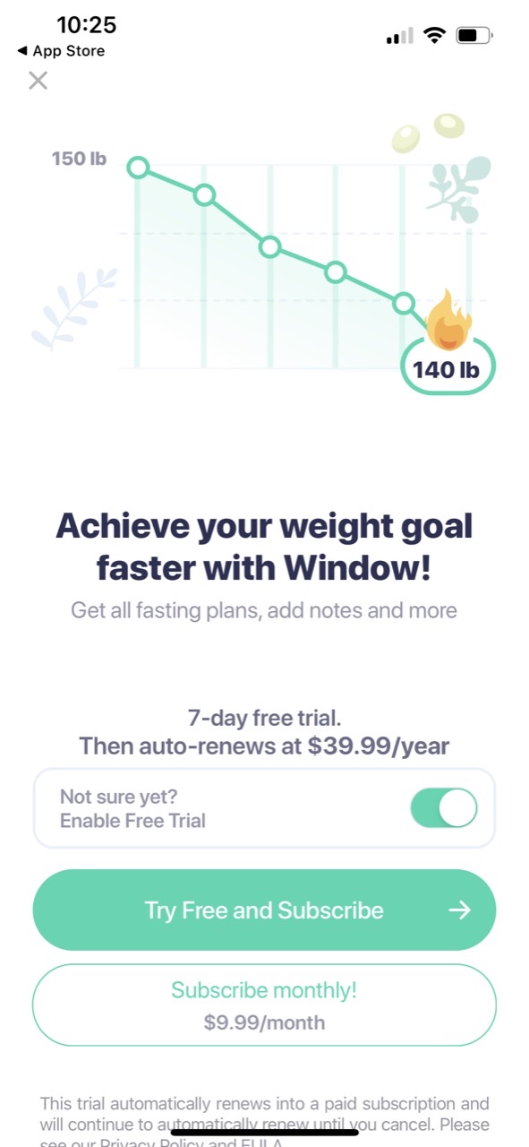 Window - Intermittent Fasting