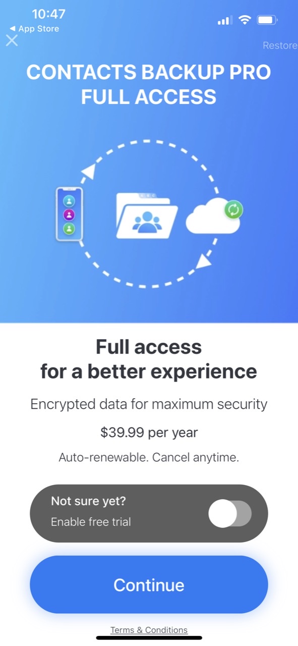 Contacts Backup Pro & Restore