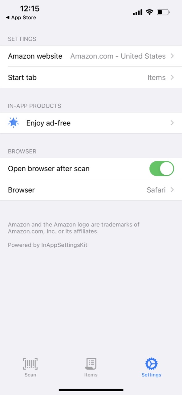Barcode Scanner for Amazon