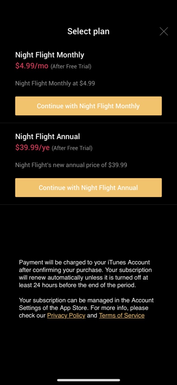 Night Flight Plus