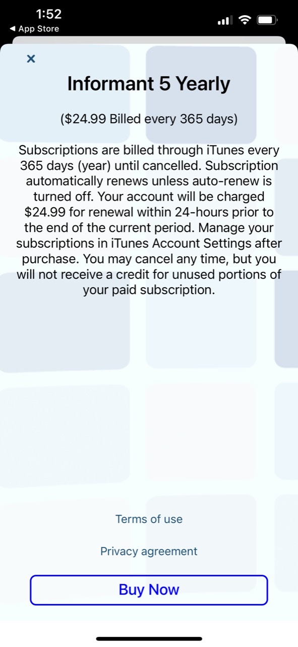 Informant 5 Calendar