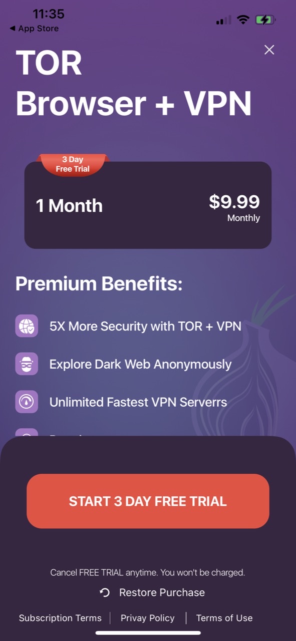 TOR Browser: VPN,Onion Browser