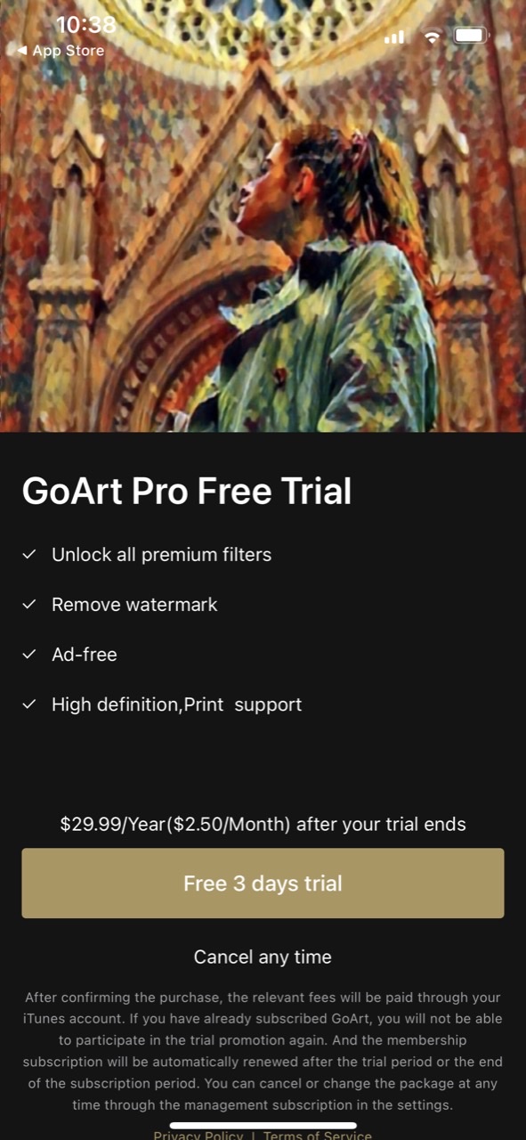 GoArt - AI Art Image Generator