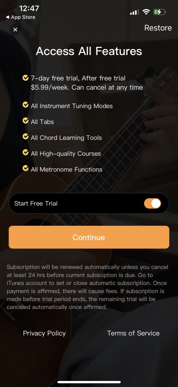 Tunefor Ukulele tuner & chords