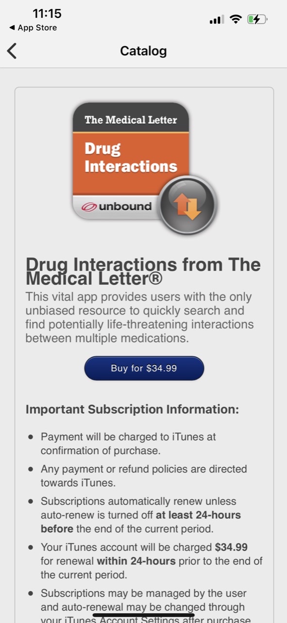 Drug Interactions with Updates