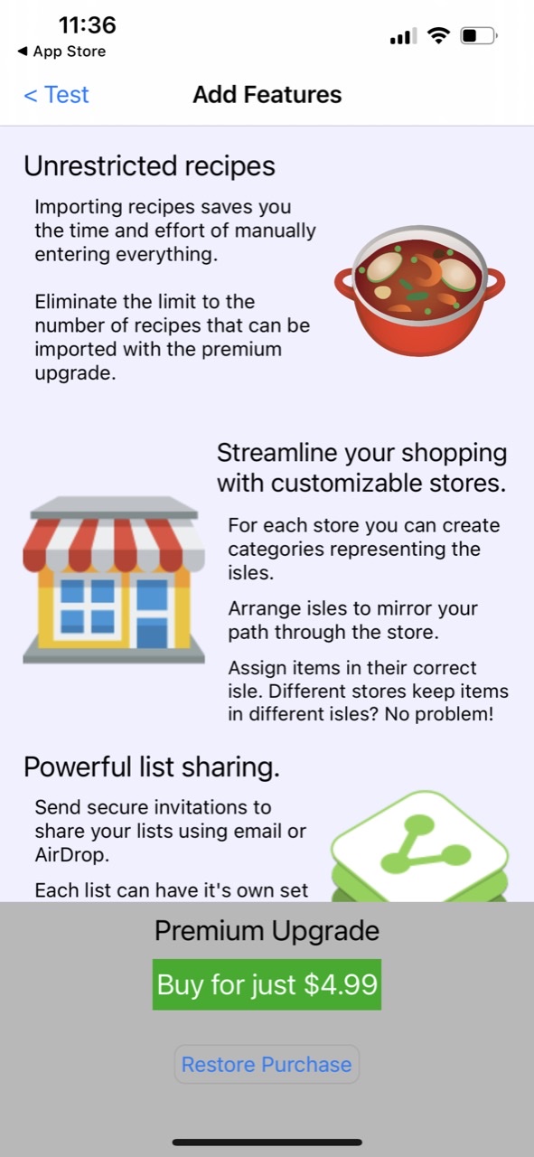 ShopIt - Grocery Shopping List