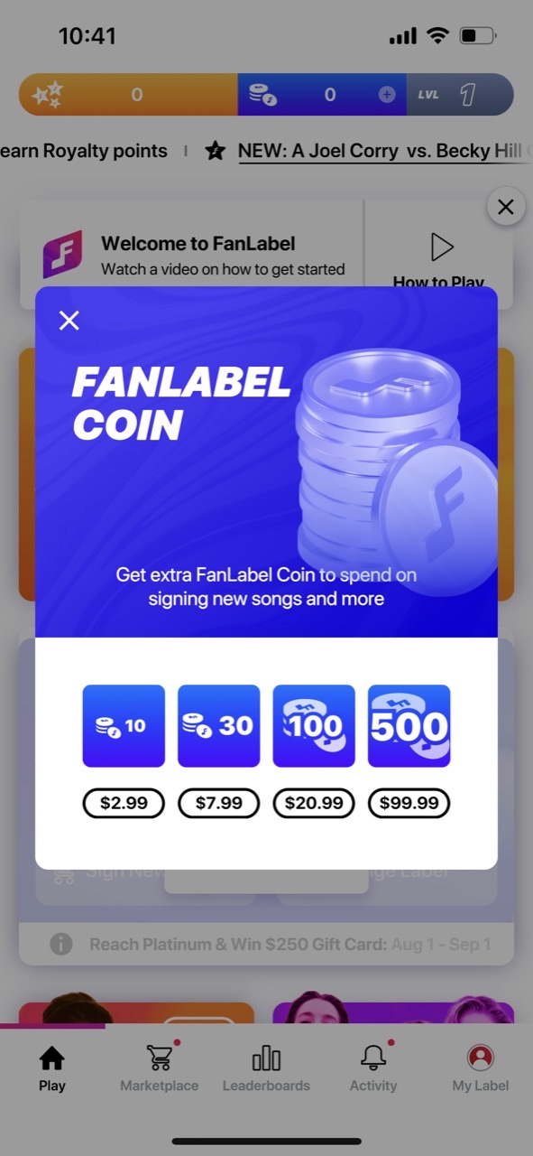 FanLabel: Daily Music Contests