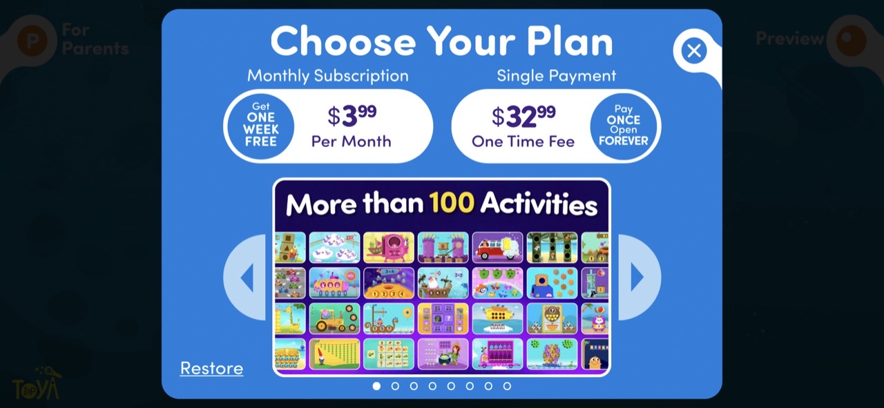 123 Toddler games for 2-5 year