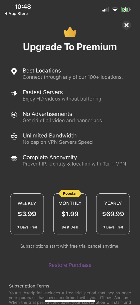 TOR Browser: OrNET Onion + VPN