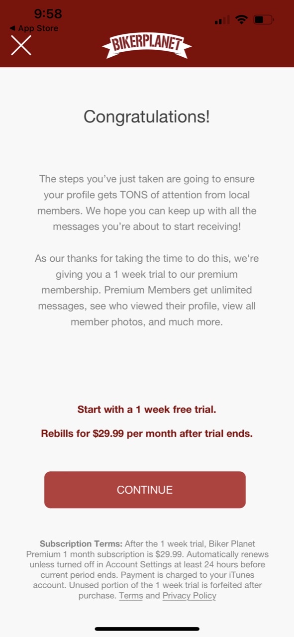 Biker Planet Dating App