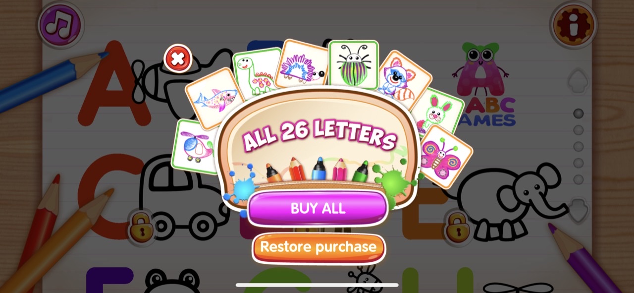 ABC Tracing Kids Drawing Games